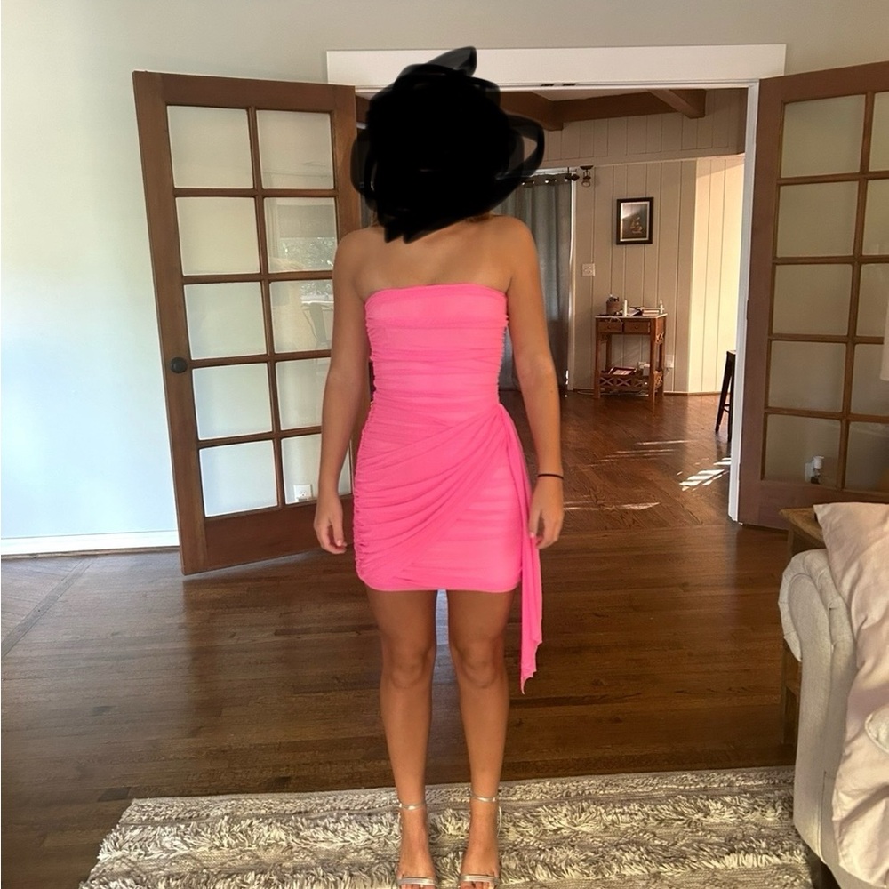 Amanda Uprichard Anja Mini dress in Shocking pink-xs